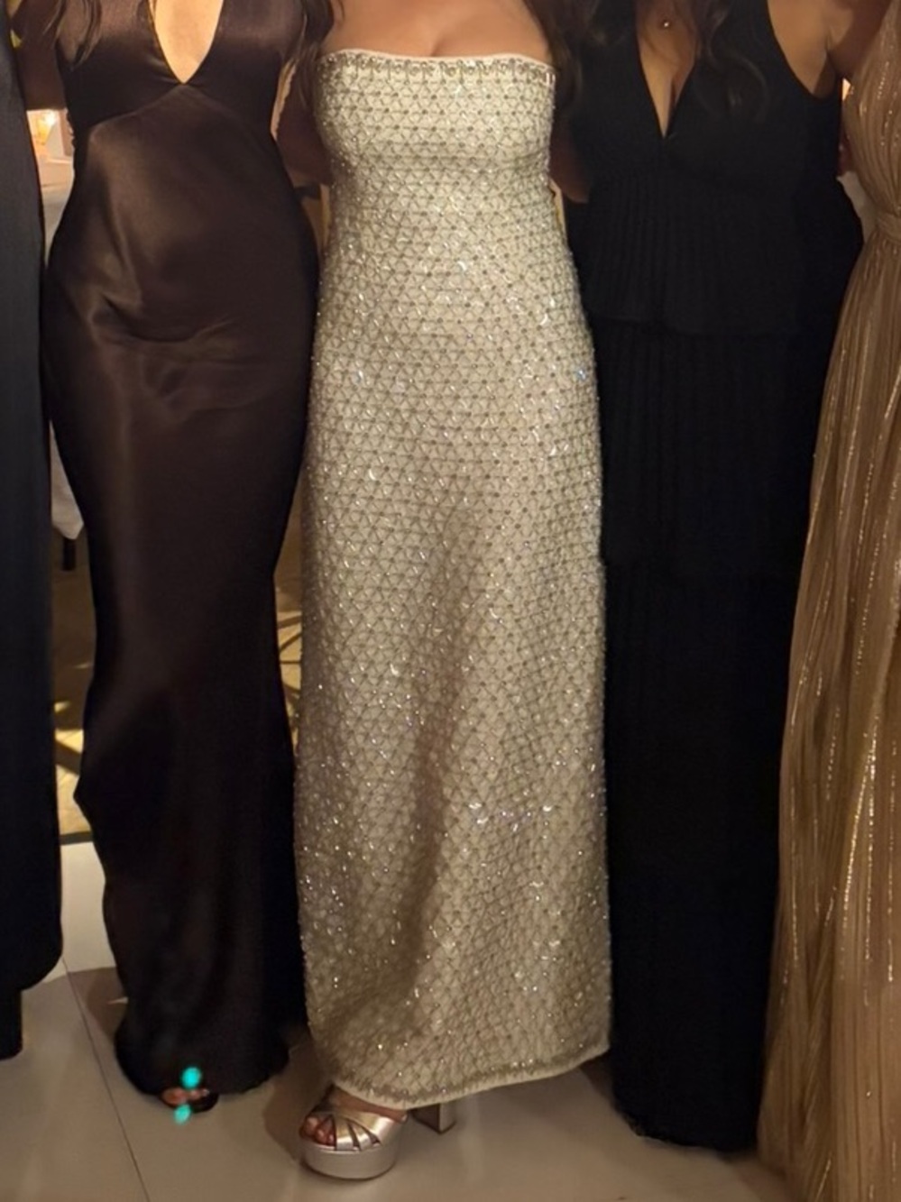 SIMKHAI Vanessa crystal-embellished maxi dress - Picture 4 of 9